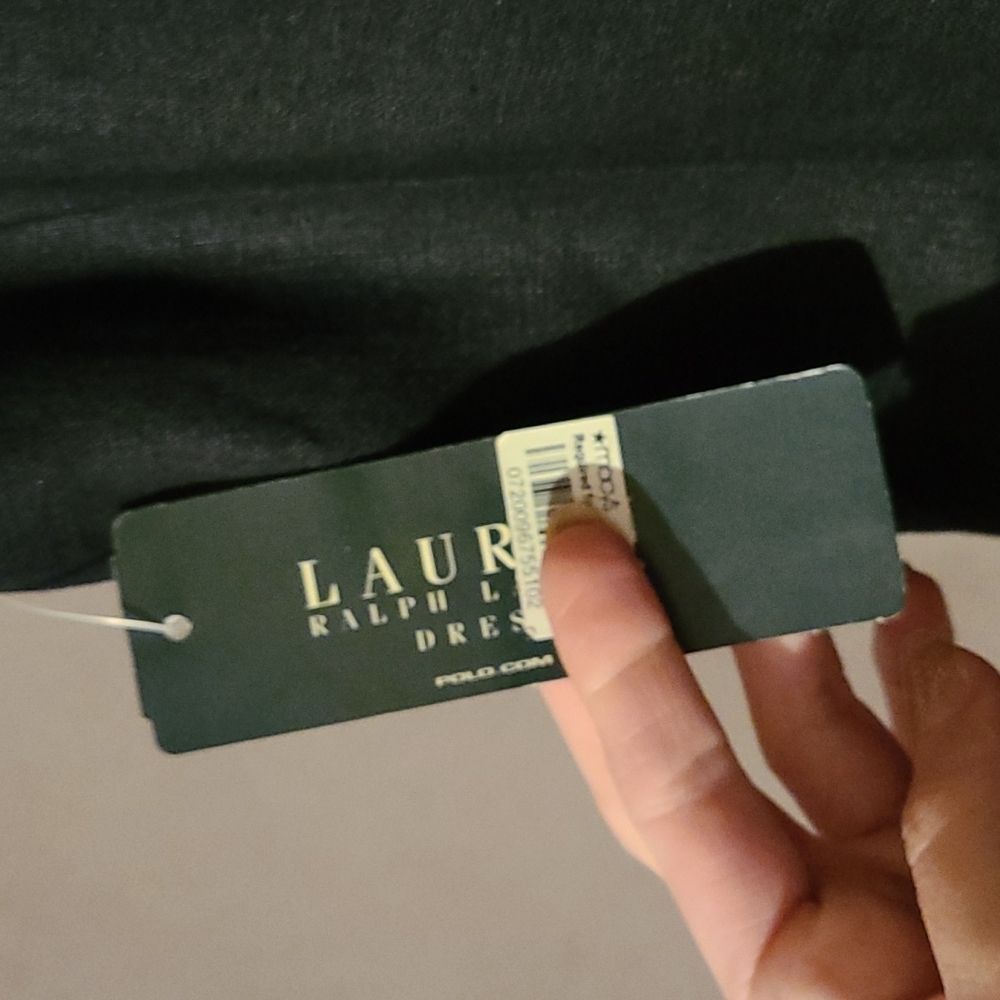 Lauren Ralph Lauren | Sleeveless Midi Dress | Black | Sz 8 | Green Label… - Picture 11 of 11